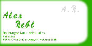 alex nebl business card